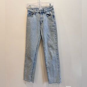 Superdown Straight Leg Light Wash Jeans Sz 25